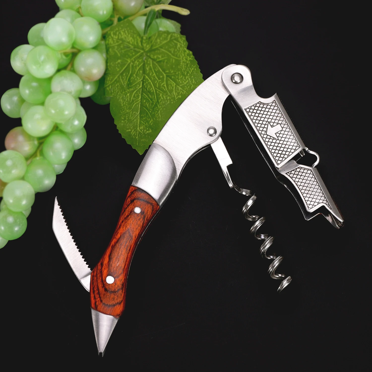 Waiters Corkscrew Professional All-in-one Wine Opener Bottle Beer Cap Opener Foil Cutter The Favored Choice of Sommeliers