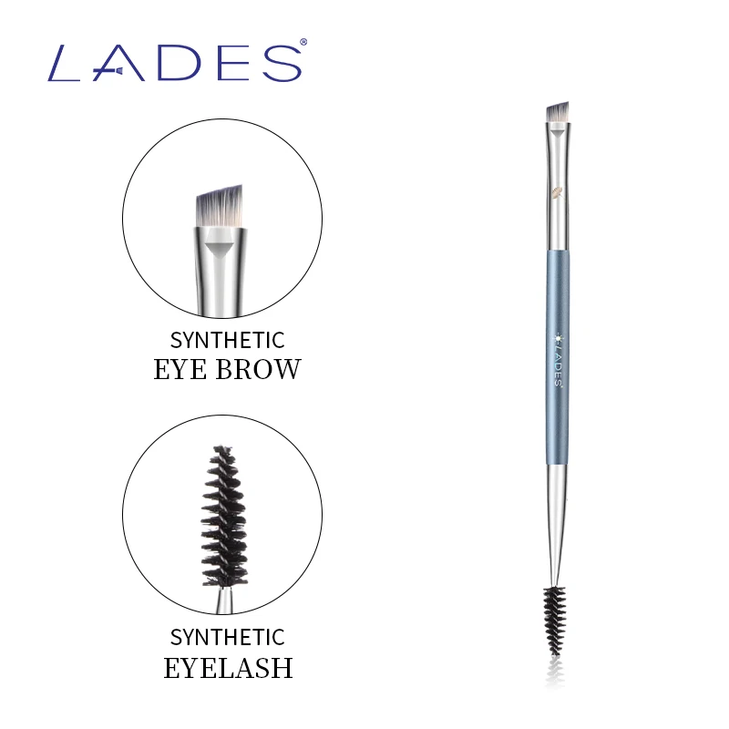 

LADES L64 Одиночная кисть для бровей Кисть для ресниц для глаз двойного назначения профессиональные косметические инструменты Синтетическая Кисть для макияжа глаз