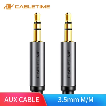 

CABLETIME 3.5mm Aux Cable Headphone Extension Cable Jack 3.5 Male to Male Stereo Audio Cable Adapter For Car Mobile Speaker C103