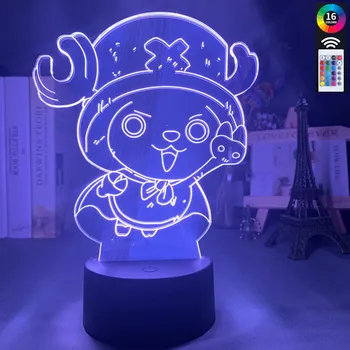 

3d Night Light Tony Tony Chopper Figure USB Battery Powered Nightlight for Kids Child Bedroom Decor Led Night Light One Piece