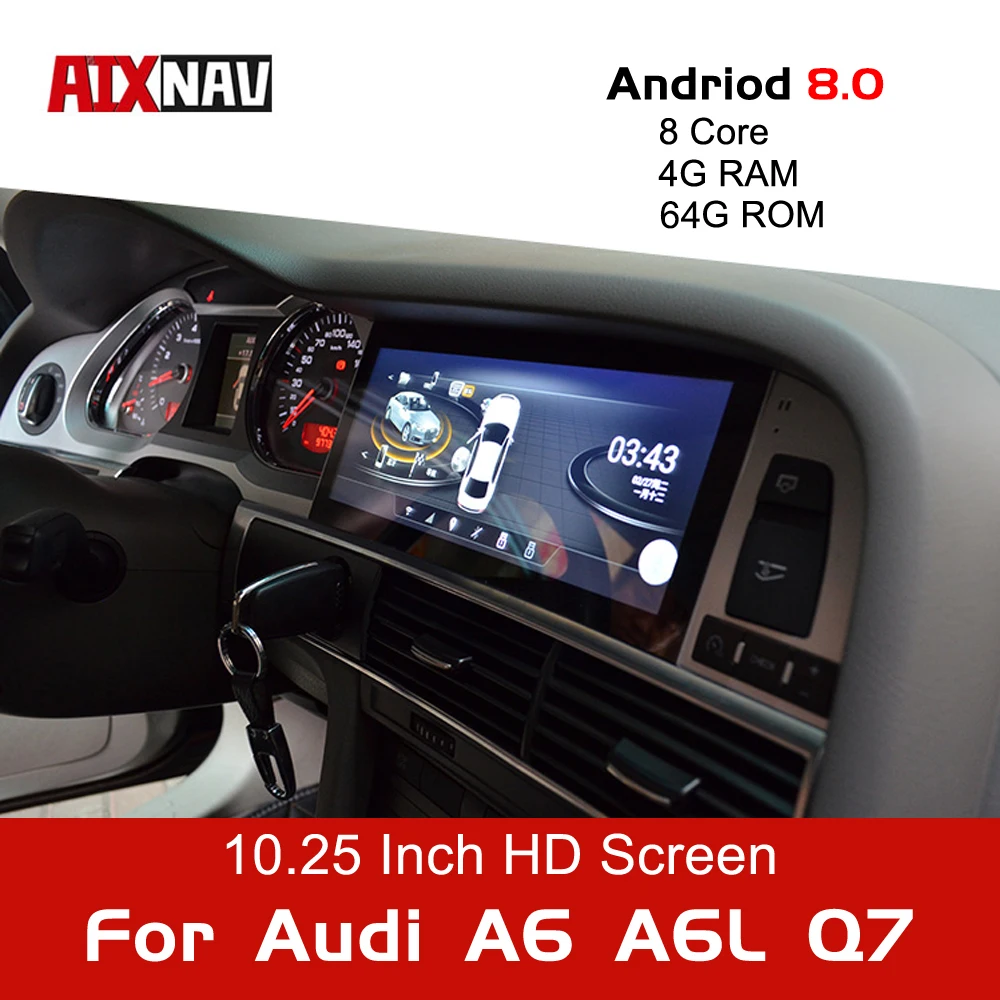 10,2" HD экран стерео Android 7,1 up Автомобильный gps Navi карта для Audi Q7 4L 2010~ MMI стиль мультимедийный плеер Авто Радио