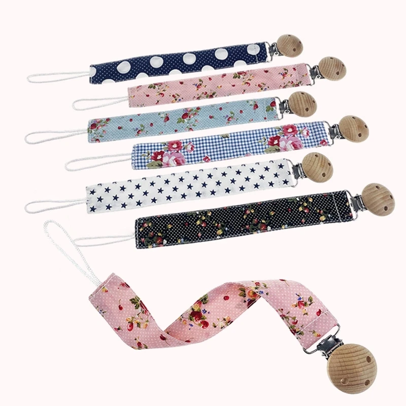 

Зажим для соски-пустышки для новорожденных с принтом цепочки из мягкой хлопчатобумажной ткани для рукоделия держатель для соски детская фотоигрушка зажим для цепочки 87HD