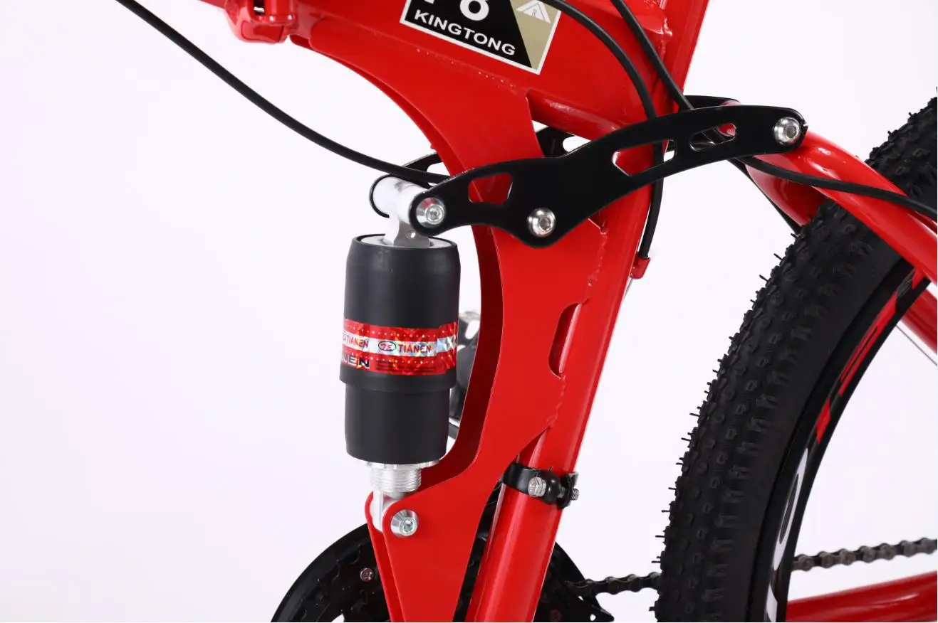 KINGTONG Double disc brake 21/24/27 Speed Mountain Bike 24/26inch Fat Tire Bikes Shock Absorbers Bicycle Free Delivery Snow Bike