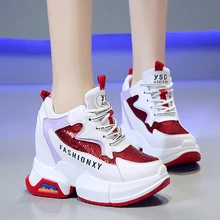 ladies black glitter trainers