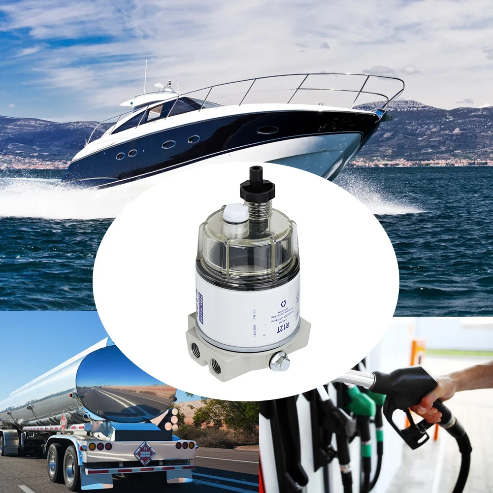 R12T 30 gph лодочный морской вращающийся топливный фильтр Водяной сепаратор подходит