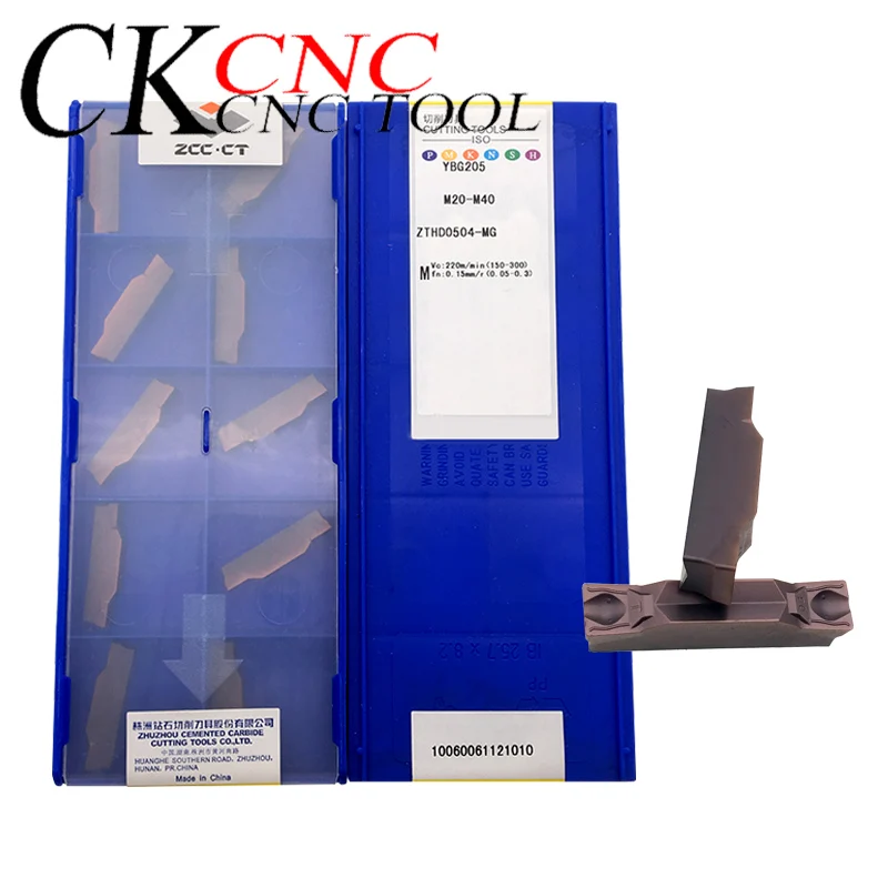 

Zcc.ct ZTHD0504-MG YBG205 ZTHD0504-MG YBC251cnc lathe 5mm (double head) grooving cutting insert for Processing stainless steel