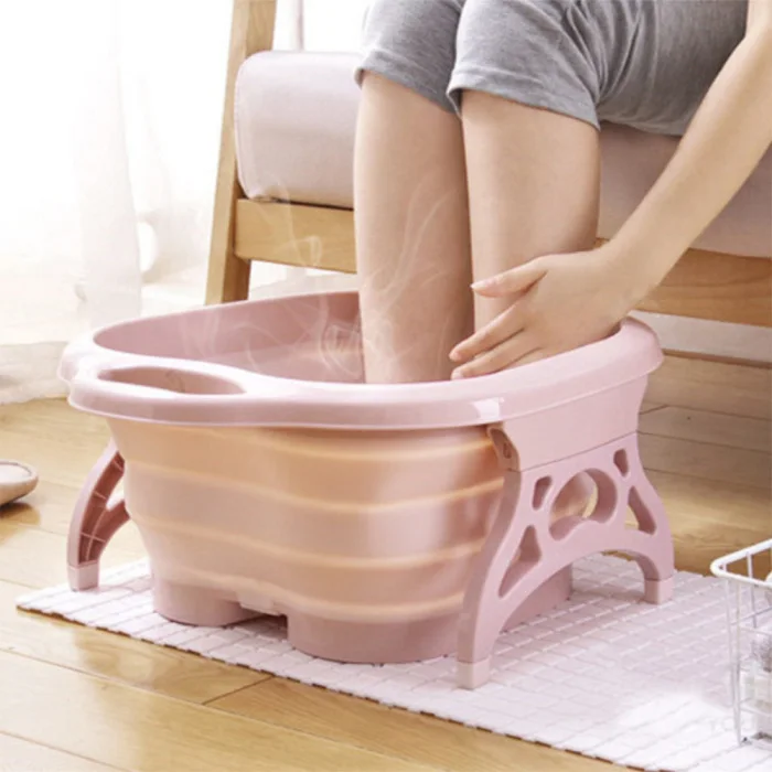 Collapsible Foot Spa Bath Tub with Massaging Rollers Health Care for Tired Sore Feet VJ-Drop