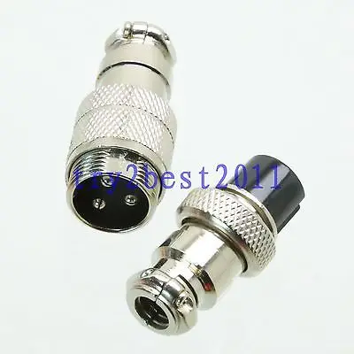 

DHL/EMS 20 Sets Aviation Plug M16 16mm 3pin male and female for Panel Power Chassis Metal -C1