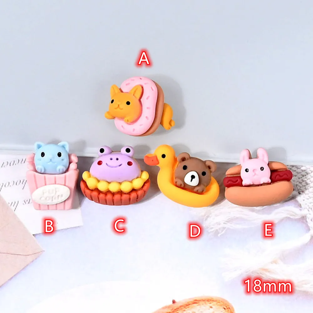 

Cabochons Swimming Animals Baby 20pcs Resin Flat Cabochons Embellishment Apple Diy Wedding Hairpin accessories Scrapbook Craft