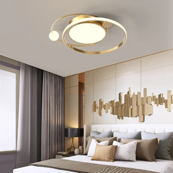 

Hot LED Modern Ceiling Lights For Bedroom Living Room study Room Black/White gold Finished kitchen Balcony Lights Ceiling Lamps