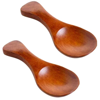 

Small Wooden Salt Spoon - 20 Pack Mini Wood Spoon with Short Handle, Perfect for Small Jars of Jam, Spices, Condiments, Seasonin