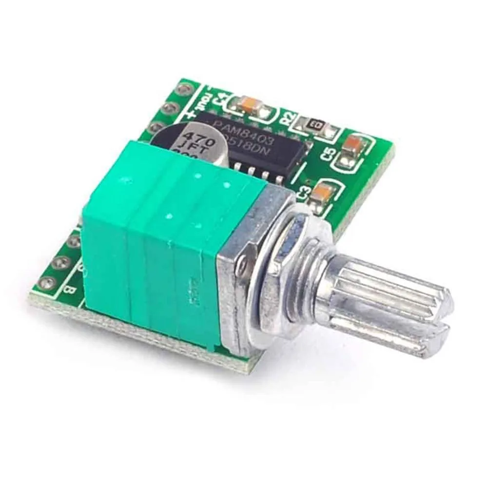 PAM8403 10 шт. Плата усилителя стабильная громкость 5 в USB аксессуары для питания цифровой мини-Потенциометр HIFI прочный с переключателем аудио