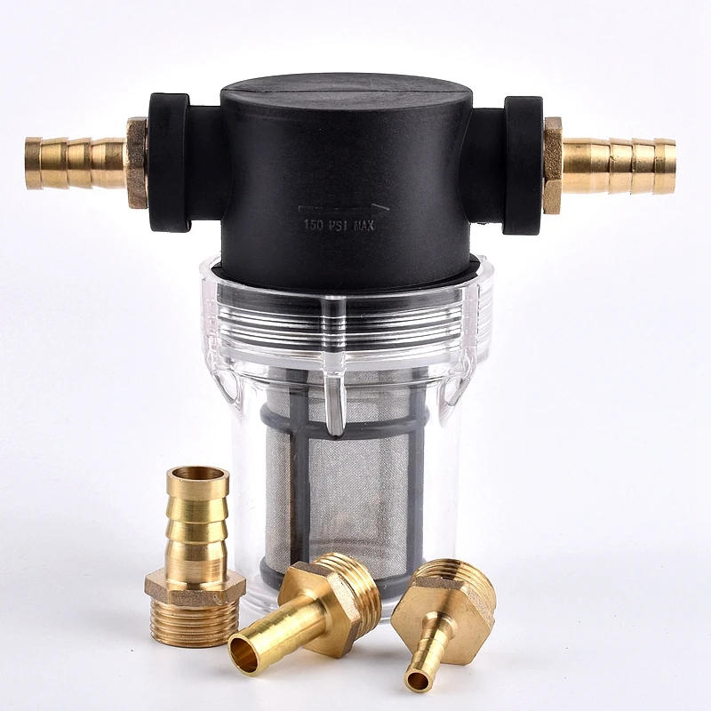 Premium Copper Connector Rain Water Filter - Agricultural, Garden & Aquarium Use (10~200 Mesh)