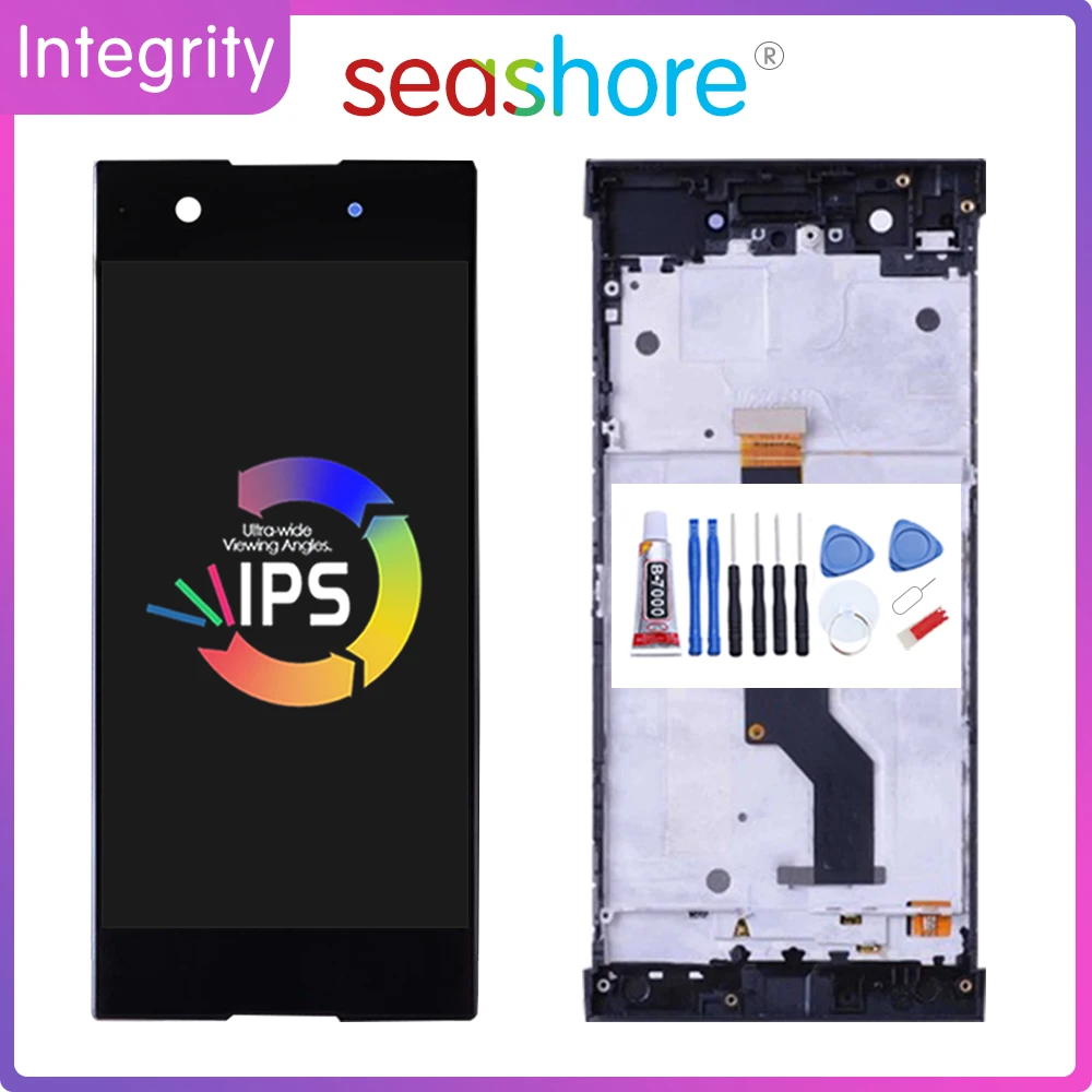 ORIGINAL For SONY Xperia XA1 LCD Touch Screen Digitizer Assembly Sony Display with Frame Replacement G3112 G3121 G3123 | Мобильные