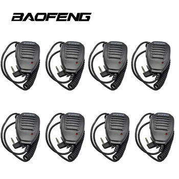 

8pcs Baofeng UV-5R 888S PTT Remote Waterproof Speaker Mic Microphone for Two Way Radio Walkie Talkie