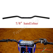 Мотоцикл черный 7/" 22 мм руль для мотокросса Байк Ручка Бар Универсальный для ATV KTM WR WRF YZF KLX RMZ EXC TTR TE TC