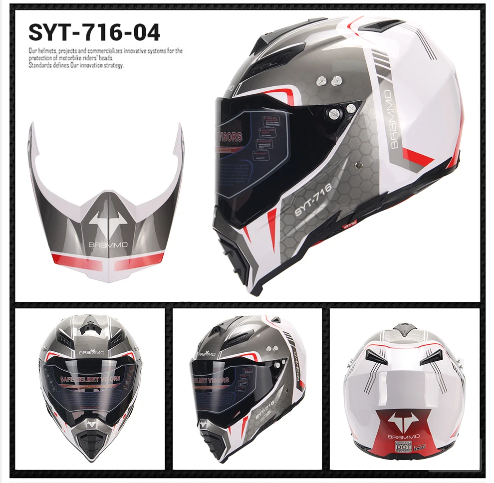 BYE мотоциклетный шлем для мужчин, мотоциклетный шлем для мотокросса, шлем для мотогонок, мотоциклетный шлем Chooper Helemt DOT, сертификация