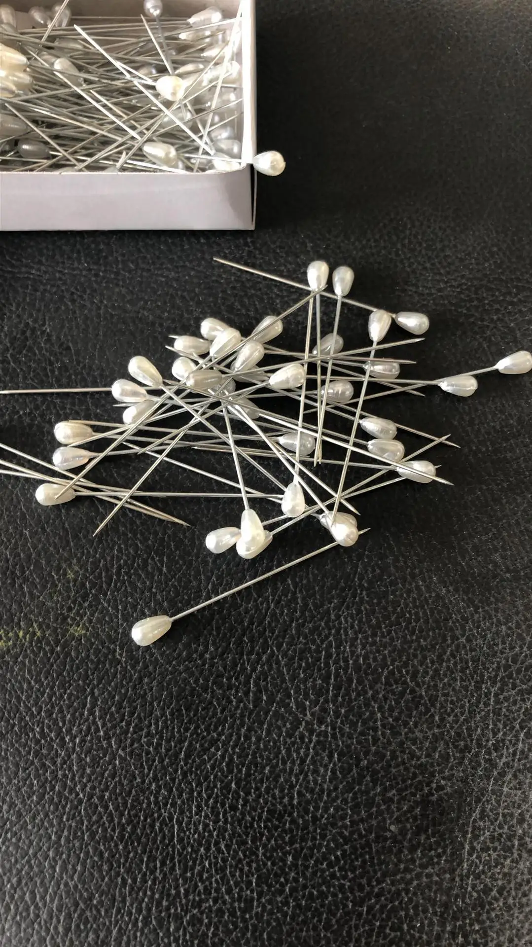 Description Picture 2 of item144pcs/set colorful&white positioning needles DIY sewing tools accessory patchwork locating pearl light straight pins