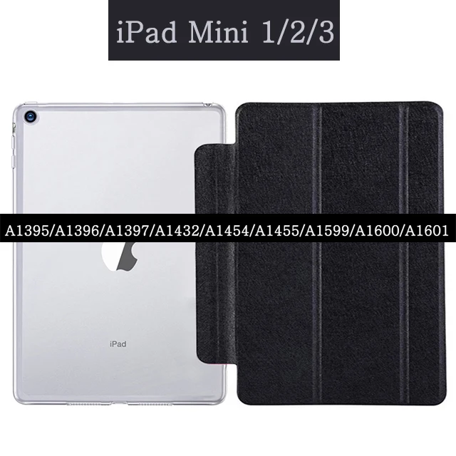 For iPad Mini 1 2 3 Магнитный смарт-чехол для Apple Ipad Mini 1 2 3 A1489 A1490 A1491 A1432 A1454 A1455 принципиально из искусственной кожи с автоматическим включением и сна планшетный ПК чехол - Цвет: For iPad Mini 1 2 3