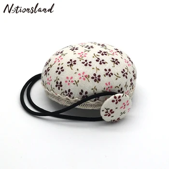 

Ball Shaped Needle Pin Cushion With Elastic Wrist Belt Dual-use Sewing Machine Hanging Pin Holder Home Sewing Tool