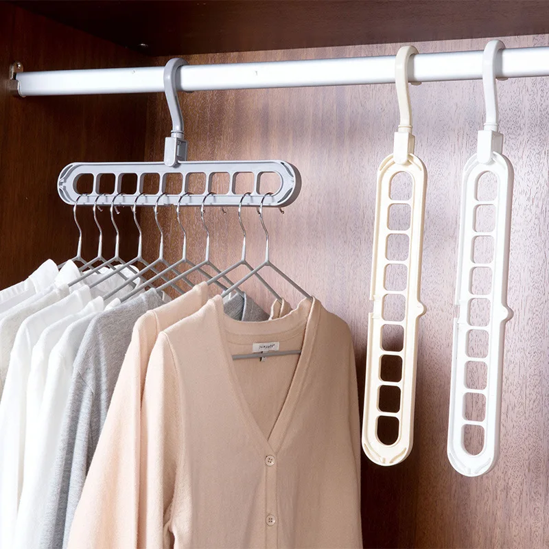 

Magic Multi-port Support Circle Clothes Hanger Clothes Drying Rack Multifunction Plastic Clothes Hangers Home Storage Hangers