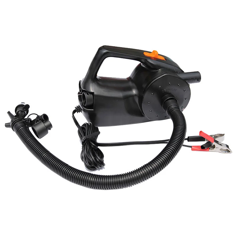 NEW-12V 100W Car Rechargable Pump Electric Inflatable Air Pump For Kayak Boat Air Cushions Ball