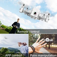 Foldable Mini Drone with HD Camera Remote Control Quadcopter Helicopter RC Quadrocopter for Kids Children's Toy Gift a806 four axle flying rc drone standard mini remote control toy quadcopter helicopter one button take off landing gift for kids