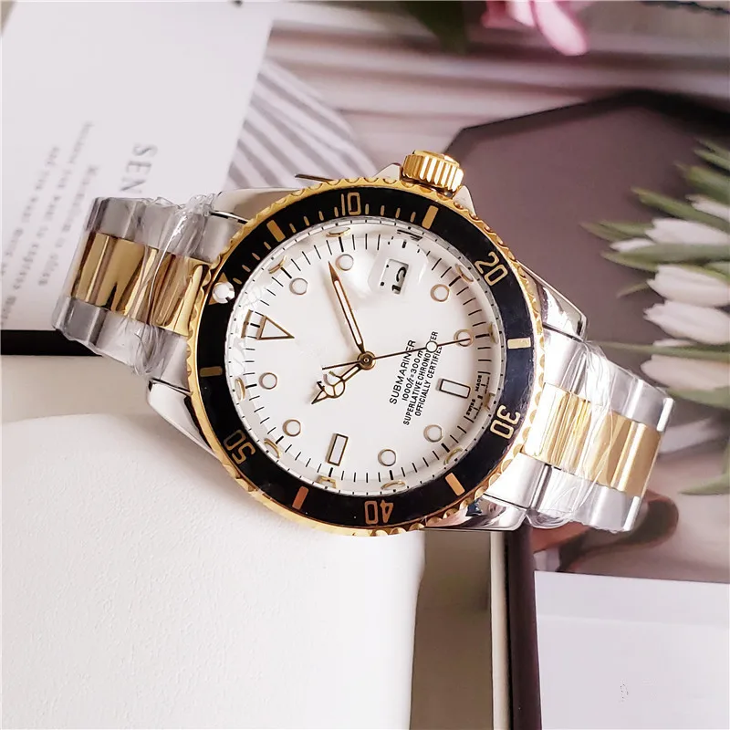 Подарочные часы с водным призраком, автоматические часы для мужчин 3A, Топ бренд, роскошные деловые часы, топ дизайнер, брендовые наручные часы - Цвет: Бронза