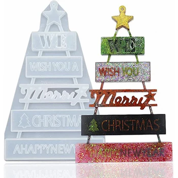 

Christmas Resin Casting Molds, Resin,Xmas Tree Series Mold,Epoxy Mould for Making Xmas Tree Ornaments,Home Decoration