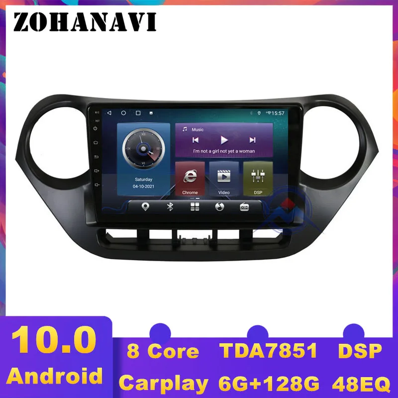 Автомобильная Мультимедийная система ZOHANAVI 9 дюймов Android для Hyundai i10 2014-2017 LHD