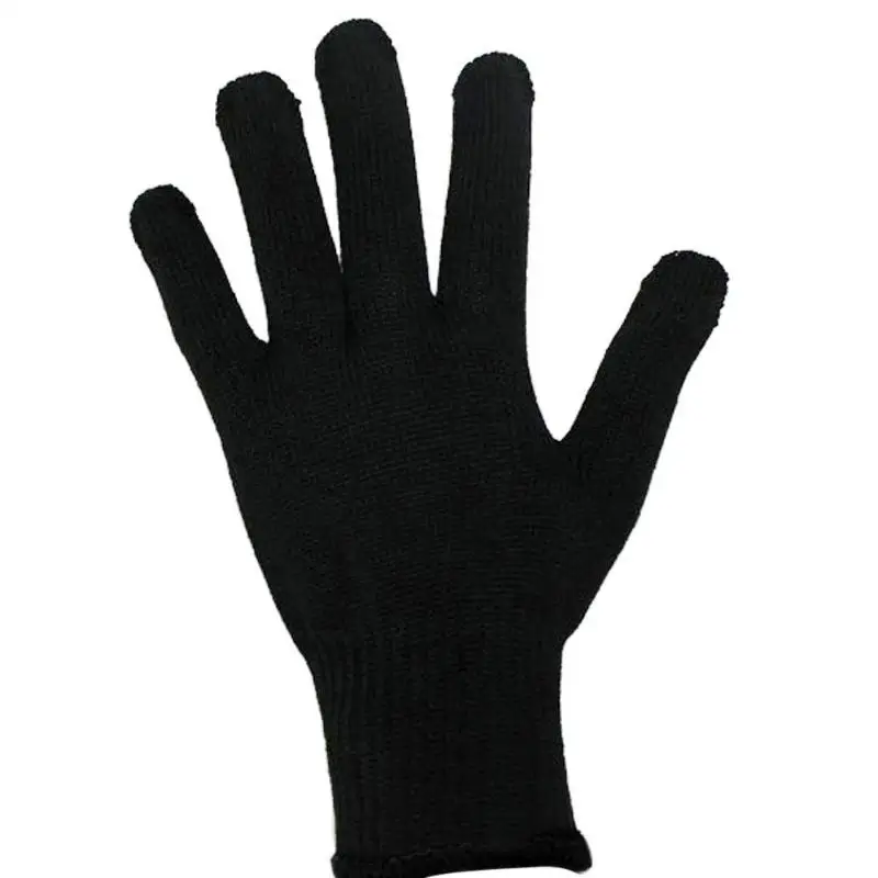 1 пара профессиональный выпрямитель для волос завивка волос Парикмахерские термостойкие перчатки для пальцев Черный цвет Кондитерская перчатка Hor завивка волос
