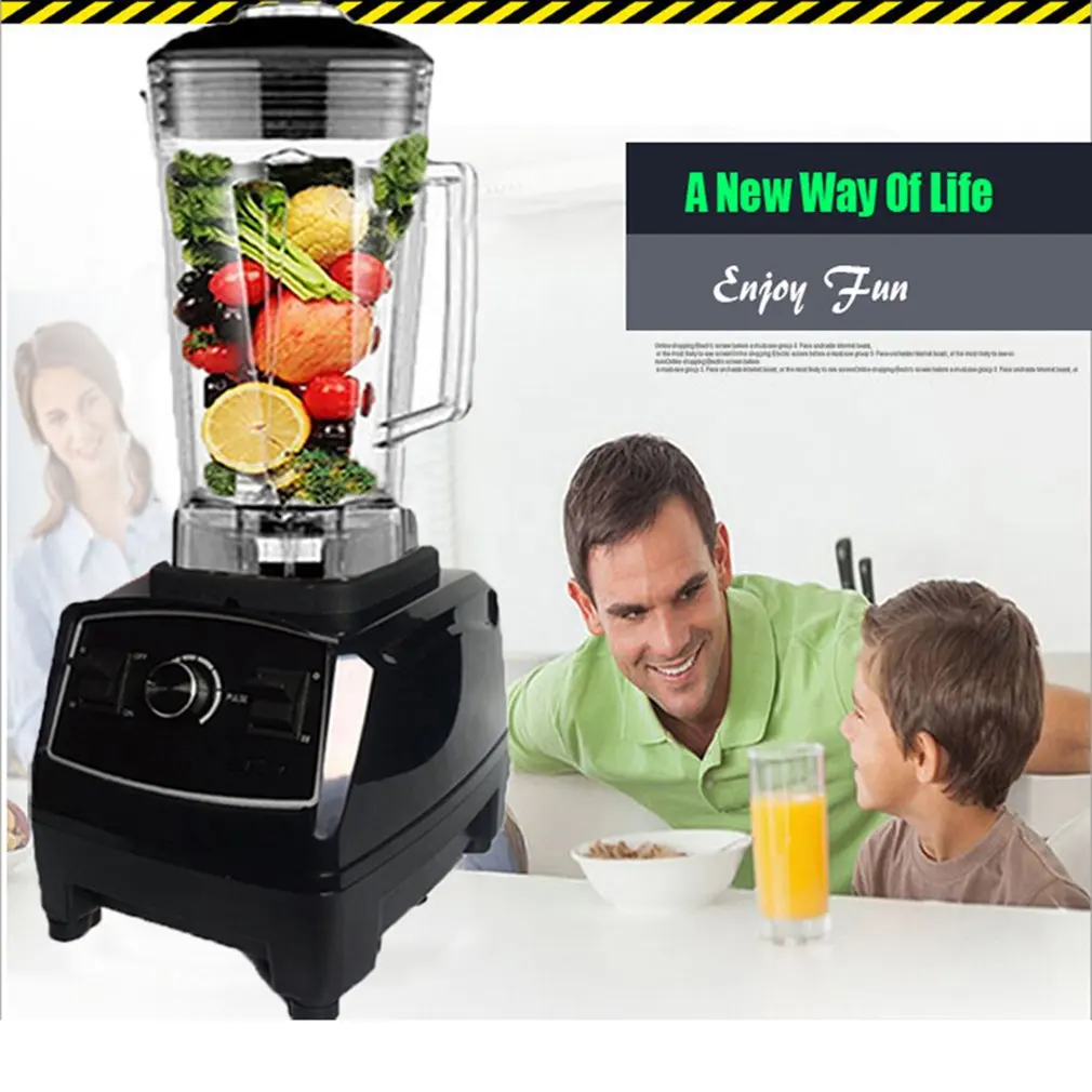 BPA free 2200W High Speed Blender Food Mixer with 6 Blade Fruit Juicer Food Japan Blade Processor Ice Crusher Smoothie Machine