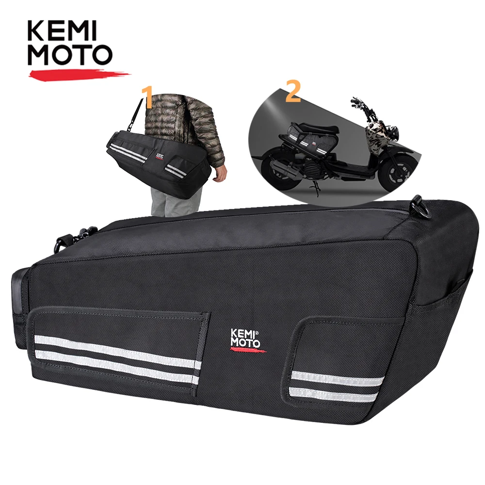

KEMiMOTO For Honda Ruckus Zoomer 2010 - 2019 Bag Under Seat Cargo Storage Bag Luggage Motorcycle Rear Back Seat Bags Waterproof