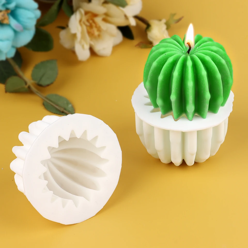 Dewocke Moule Silicone Bougie, 3D Fleur Rose, 2 Pièces Moules à Bougie Et Savon, DIY Bougies Aromathérapie Cire De Soja, Cire D'Abeille, Décoration Artisanale, Moules Pour Gâteaux Et Fondant