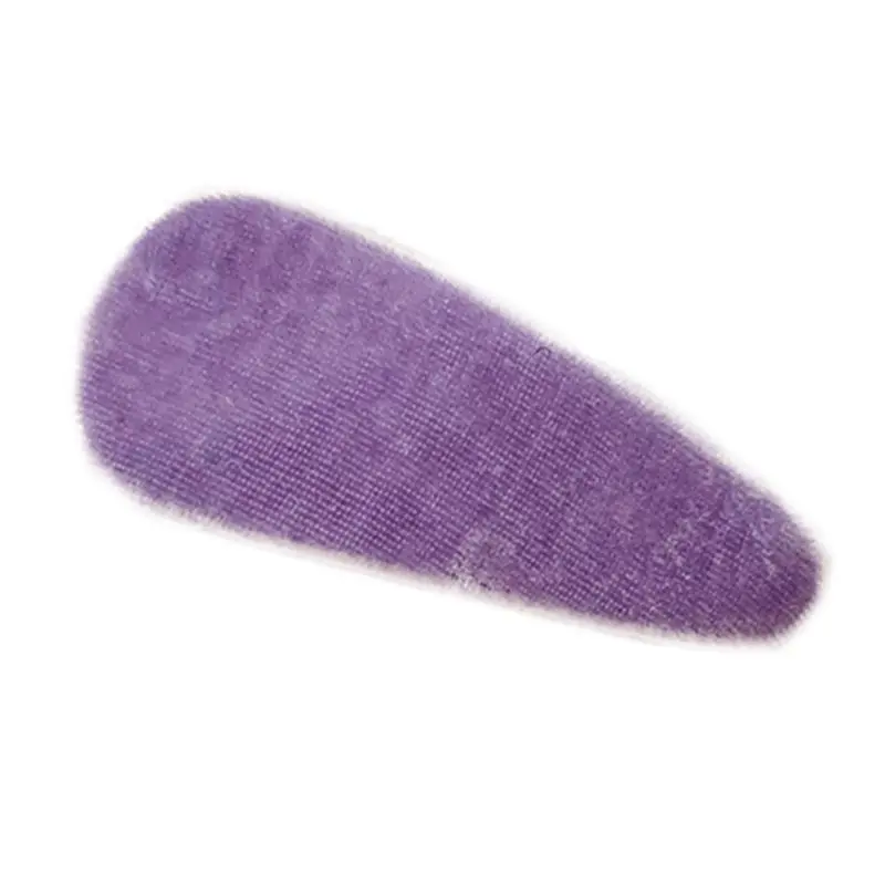 Korean Fall Autumn Velvet BB Hair Clips Sweet Candy Color Water Drop Hairgrip Women Girls Posterior 3