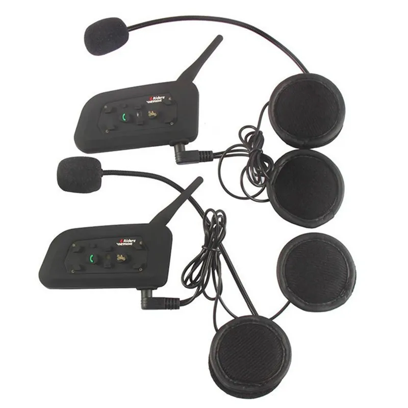 2 шт. V4 + комплекта V6 Bluetooth мотоциклетный шлем домофон гарнитура BT стерео