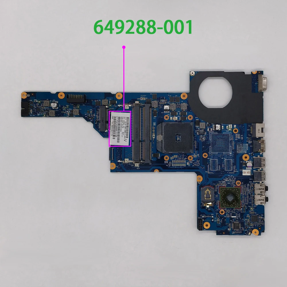 Материнская плата для ноутбука HP Pavilion G6 G6-1000 Series 649288-001 6050A2412801-MB-A02 A60M UMA |