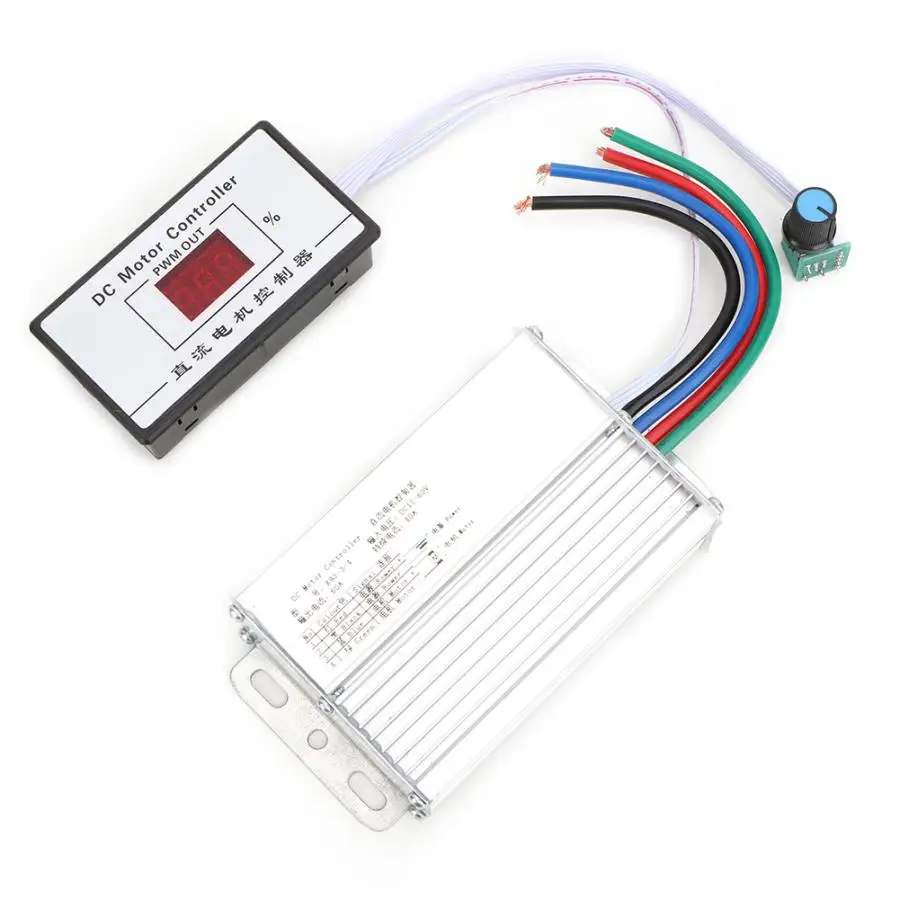 60A щетки DC Цифровой двигатель дисплея Скорость контроллер 12~ 60V регулитор скорости двигателя регулятора