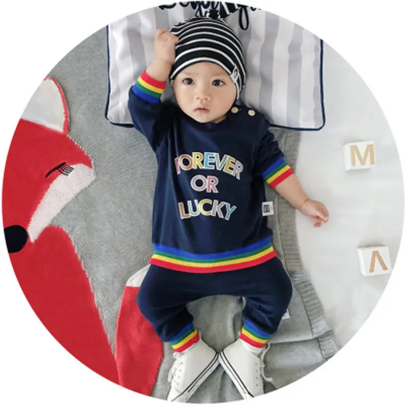 lanse Одежда для малышей осенний костюм для малышей от 1 до 2 лет, детская спортивная одежда, осенний костюм для мальчиков - Цвет: lanse