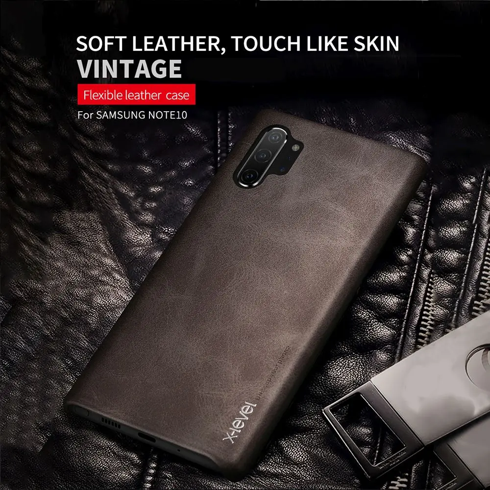 Dark Coffee Винтаж Мягкий силиконовый чехол для samsung Galaxy S8 S9 плюс S10 S10E S7 Edge кожаный TPU чехол для телефона для samsung Примечание 10 плюс Note9 - Цвет: Dark Coffee