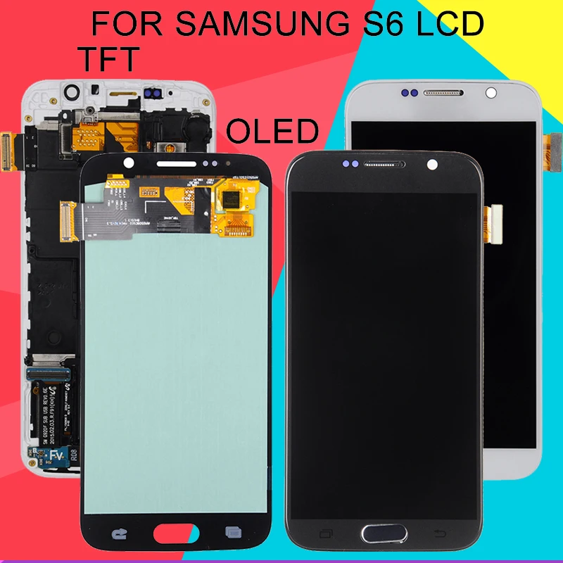 Dinamico 5," S6 lcd для samsung Galaxy S6 дисплей с кодирующий преобразователь сенсорного экрана в сборе G920F G920V G920A G920 дисплей