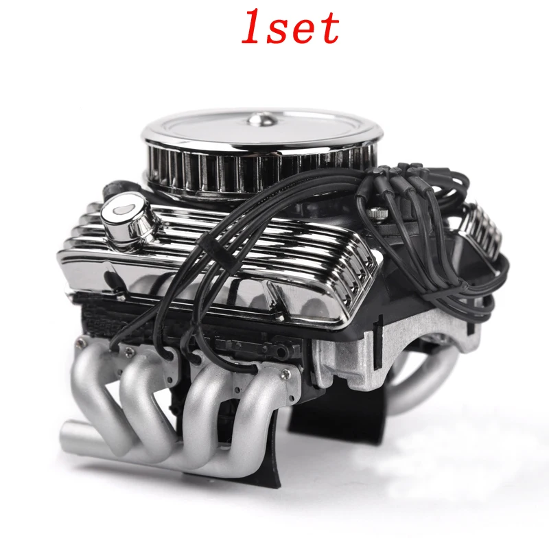 

1set GRC V8 Simulated Engine Motor Cooling Fan F82 Motor Radiator Heat Sink 9V 13000RPM Double Cooled Fan 2S-3S for RC Crawler Cars