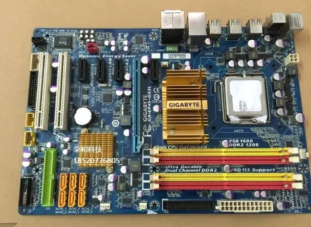 Оригинальная Материнская плата Gigabyte GA-EP45-DS3L DDR2 LGA 775 EP45-DS3L платы USB2.0 P45