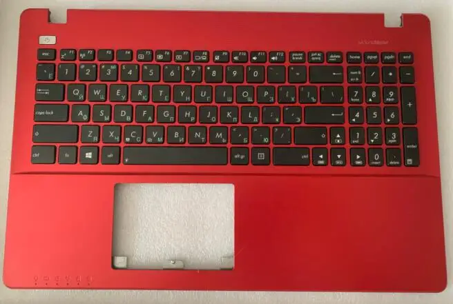 Новая русская клавиатура для ноутбука Asus X552 x552c X552MJ X552E D552 F552 X552EA X552EP X552L X552LA X552CL клавиатуры запястий крышка - Цвет: RED