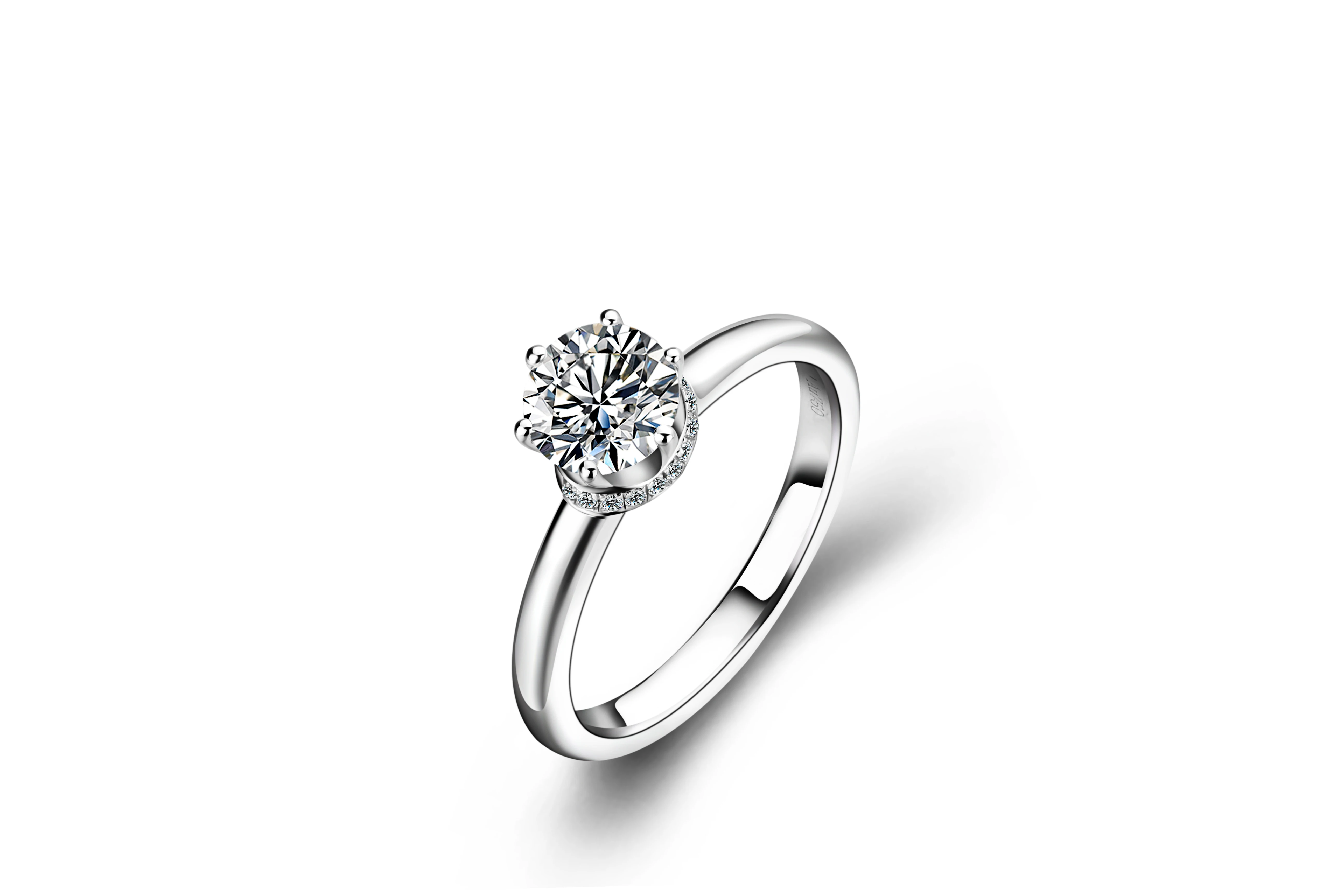 Starszuan драгоценность Высокое качество 18 К Тест Положительный 1ct Moissanite кольцо GH Moissanite кольцо романтический подарок для женщин