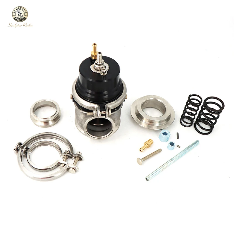46MM 50MM 60MM Wastegate Turbo External Kit With V-band Flange & Clamp Universal Turbo External Waste Gate For Turbo Manifold 