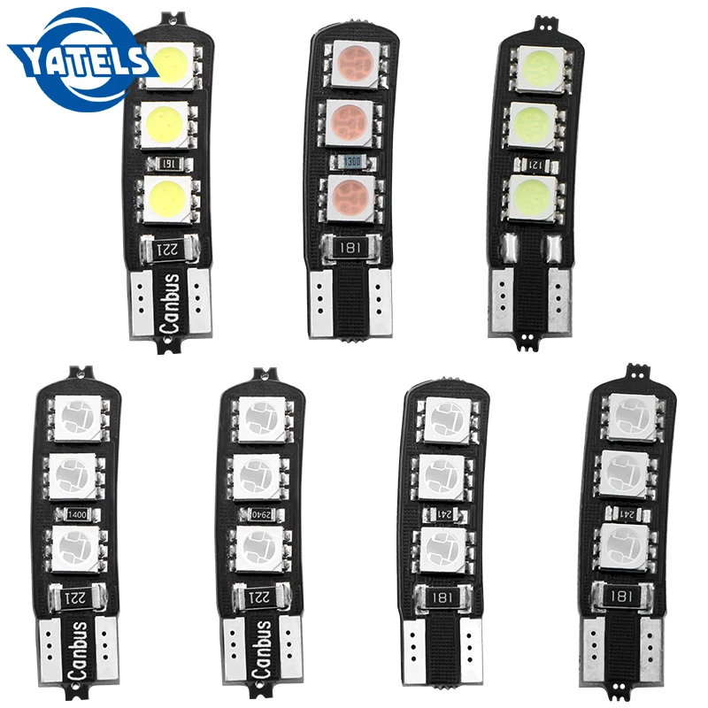 Из 2 предметов 12V лезвие 194 W5W T10 6 SMD светодиодный 5050 Canbus без ошибок автомобиля