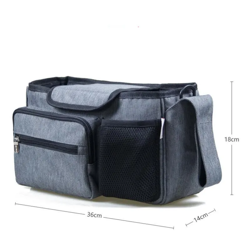 Baby Stroller Bag Diaper Bags Nappy Stroller Organizer Mom Travel Hanging Carriage Pram Buggy Cart Bottle Bag Stroller Accessori