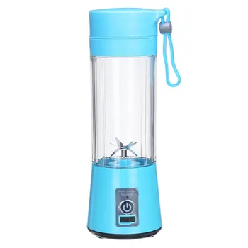 

380ML Portable Electric Fruit Juicer 4/6 Blades Home USB Rechargeable Smoothie Maker Blender Machine Sports Bottle Juicing Cup