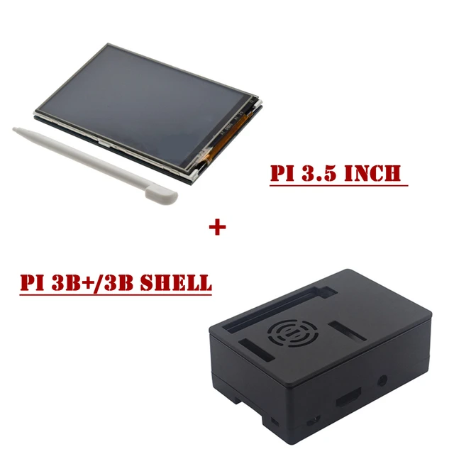 Boîtier ABS pour Raspberry Pi 3 B Plus, écran tactile TFT LCD 3.5x480,  moniteur d